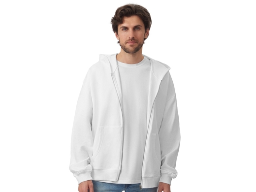 Изображение №2 | Толстовка оверсайз с капюшоном на молнии «Monaco» XS-S (белый)