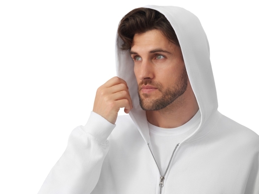 Изображение №8 | Толстовка оверсайз с капюшоном на молнии «Monaco» XS-S (белый)