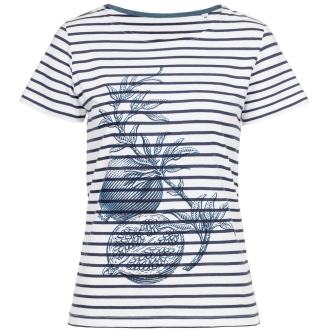 Изображение №2 | Футболка женская Grand Granat New, белая с синим, размер XS