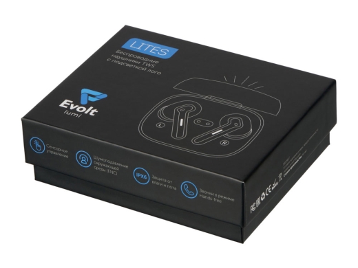 Изображение №7 | Беспроводные наушники с шумоподавлением ENC и подсветкой лого «Lites» (черный)