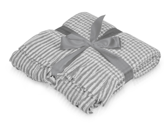 Изображение №1 | Плед акриловый «Harp» 180 х 130 см (белый, холодный серый)