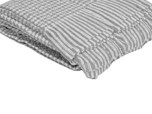 Изображение №2 | Плед акриловый «Harp» 180 х 130 см (белый, холодный серый)