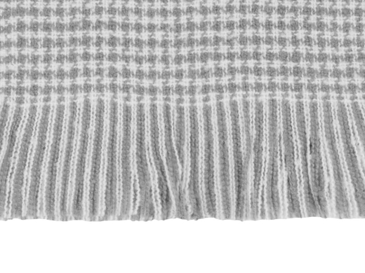 Изображение №3 | Плед акриловый «Harp» 180 х 130 см (белый, холодный серый)