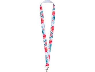 Изображение №2 | Ланъярд под сублимацию с карабином, 2 см (белый)