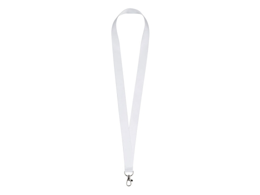 Изображение №1 | Ланъярд под сублимацию с карабином, 2 см (белый)