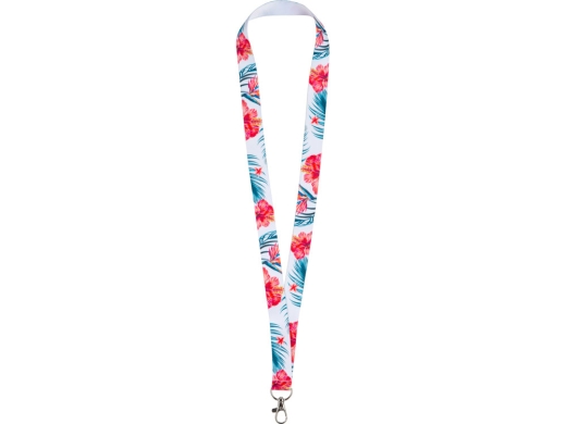 Изображение №2 | Ланъярд под сублимацию с карабином, 2 см (белый)