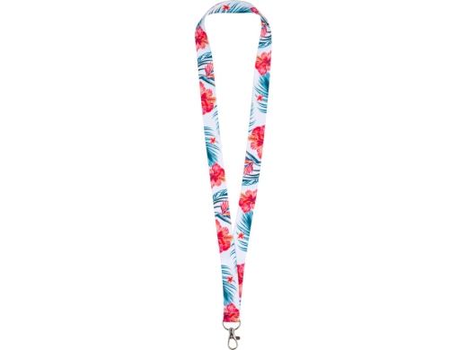 Изображение №3 | Ланъярд под сублимацию с карабином, 2 см (белый)