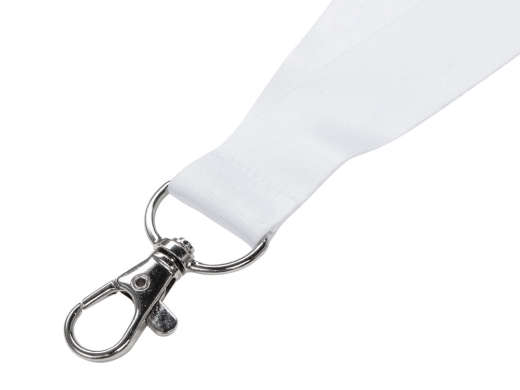Изображение №4 | Ланъярд под сублимацию с карабином, 2 см (белый)
