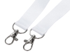 Изображение №4 | Ланъярд под сублимацию с 2-мя карабинами, 2 см (белый)
