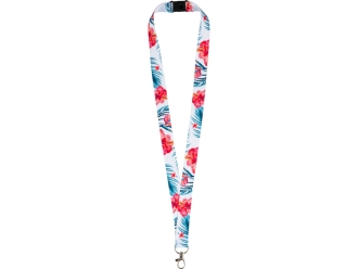 Изображение №2 | Ланъярд под сублимацию с карабином и замком обрыва, 2 см (белый)