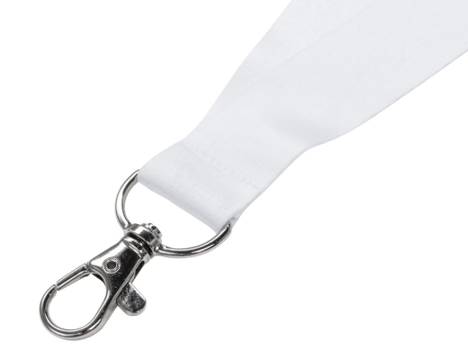 Изображение №4 | Ланъярд под сублимацию с карабином и замком обрыва, 2 см (белый)