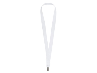 Изображение №1 | Ланъярд под сублимацию с клипом, 2 см (белый)