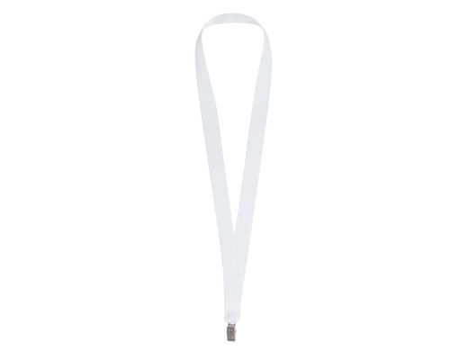 Изображение №1 | Ланъярд под сублимацию с клипом, 2 см (белый)