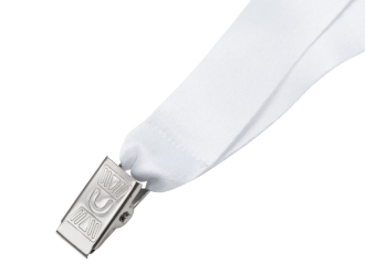 Изображение №4 | Ланъярд под сублимацию с клипом и замком обрыва, 2 см (белый)