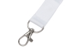 Изображение №4 | Ланъярд под сублимацию с карабином, 2,5 см (белый)
