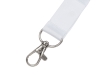 Изображение №4 | Ланъярд под сублимацию с карабином и межуровневым замком, 2,5 см (белый)