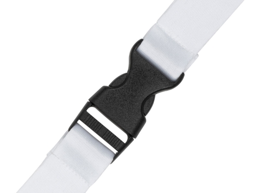 Изображение №5 | Ланъярд под сублимацию с карабином и межуровневым замком, 2,5 см (белый)