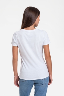 Изображение №3 | Футболка женская «Смотри вглубь», белая, размер S