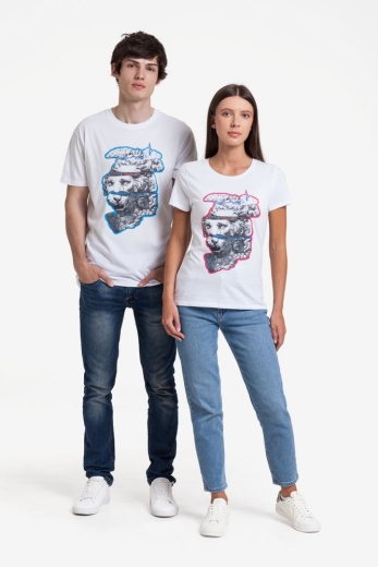 Изображение №4 | Футболка женская «Смотри вглубь», белая, размер S