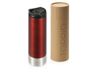 Изображение №1 | Герметичная термокружка c двойными стенками и медным слоем  «Torrid», 470 мл (темно-красный)