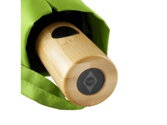 Изображение №12 | Зонт складной из бамбука «ÖkoBrella» полуавтомат (лайм)