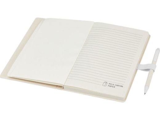 Изображение №4 | Блокнот A5 «Dairy Dream» с шариковой ручкой (белый, бежевый)