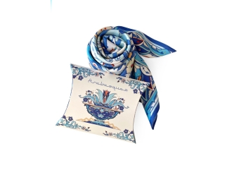 Изображение №7 | Платок «Арабески» (синий, голубой)