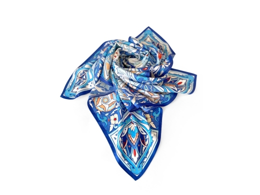 Изображение №5 | Платок «Арабески» (синий, голубой)