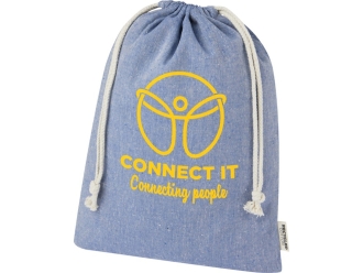 Изображение №5 | Большая подарочная сумка «Pheebs» из переработанного хлопка 4 л 4л (синий)