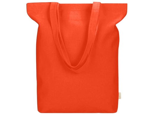 Изображение №2 | Сумка Fixy из переработанного хлопка 220 г/м2 с фиксирующей лентой (оранжевый)