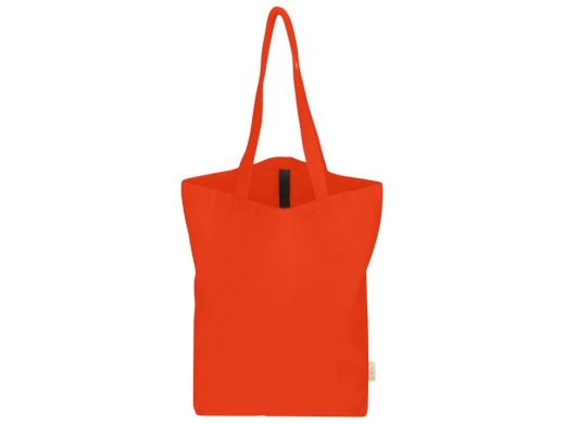 Изображение №6 | Сумка Fixy из переработанного хлопка 220 г/м2 с фиксирующей лентой (оранжевый)