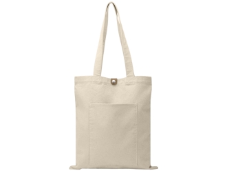 Изображение №2 | Cумка «Clip» из хлопка 340 г/м2 с застежкой из экокожи (натуральный)