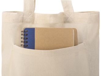 Изображение №9 | Cумка «Clip» из хлопка 340 г/м2 с застежкой из экокожи (натуральный)