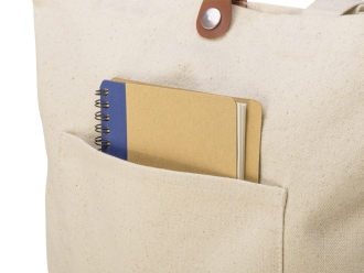 Изображение №10 | Cумка «Clip» из хлопка 340 г/м2 с застежкой из экокожи (натуральный)