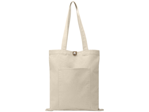 Изображение №2 | Cумка «Clip» из хлопка 340 г/м2 с застежкой из экокожи (натуральный)