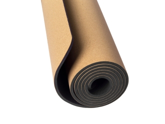 Изображение №9 | Пробковый коврик для йоги и фитнеса «Namaste» (натуральный, черный)