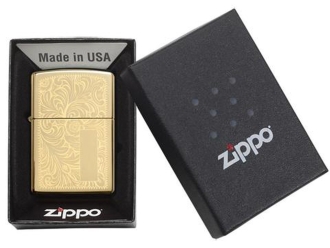 Изображение №4 | Зажигалка ZIPPO Venetian® с покрытием High Polish Brass (золотистый)
