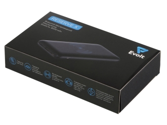 Изображение №12 | Внешний беспроводной аккумулятор с подсветкой лого «Reserve X» v.2 (ярче подсветка), 8000 mAh (ярко-синий)