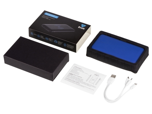 Изображение №11 | Внешний беспроводной аккумулятор с подсветкой лого «Reserve X» v.2 (ярче подсветка), 8000 mAh (ярко-синий)