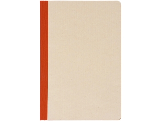 Изображение №2 | Блокнот А5 из переработанного тростника и RPET «Adiantum» (красный/бежевый)