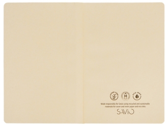 Изображение №4 | Блокнот А5 из переработанного тростника и RPET «Adiantum» (красный/бежевый)