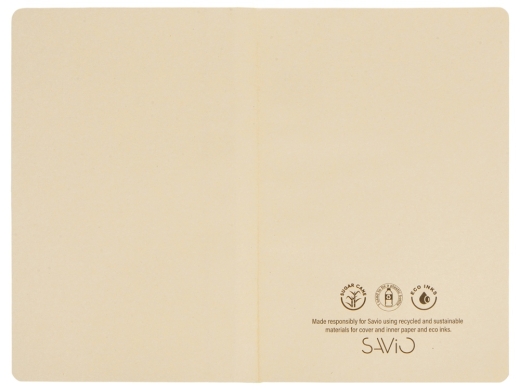 Изображение №4 | Блокнот А5 из переработанного тростника и RPET «Adiantum» (красный/бежевый)