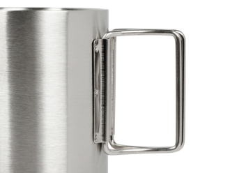 Изображение №4 | Стальная кружка со складными ручками «Kamchatka» (серебристый)