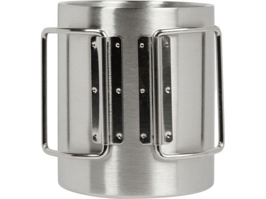 Изображение №5 | Стальная кружка со складными ручками «Kamchatka» (серебристый)