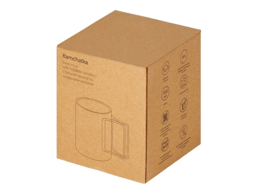 Изображение №6 | Стальная кружка со складными ручками «Kamchatka» (серебристый)