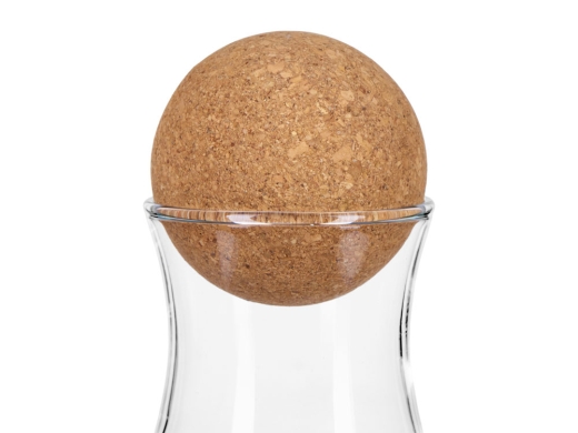 Изображение №3 | Кувшин с пробковой крышкой «Beveri» (прозрачный, натуральный коричневый)