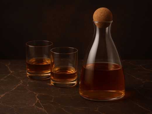 Изображение №8 | Кувшин с пробковой крышкой «Beveri» (прозрачный, натуральный коричневый)