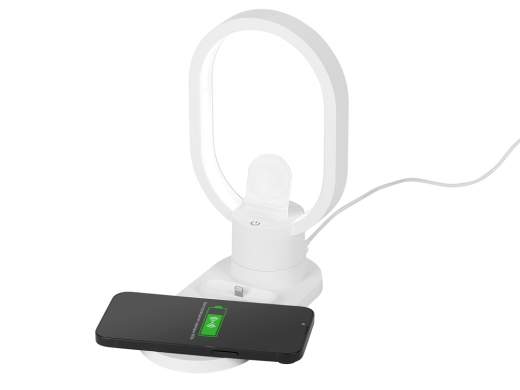 Изображение №3 | Беспроводная зарядная станция 4-в-1 «Portal» c лампой, 15 Вт (белый)