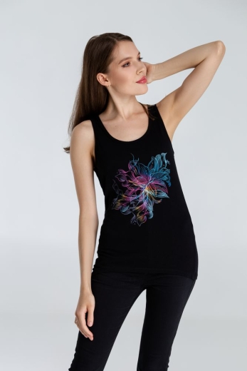 Изображение №5 | Майка женская Vibrance, черная, размер S
