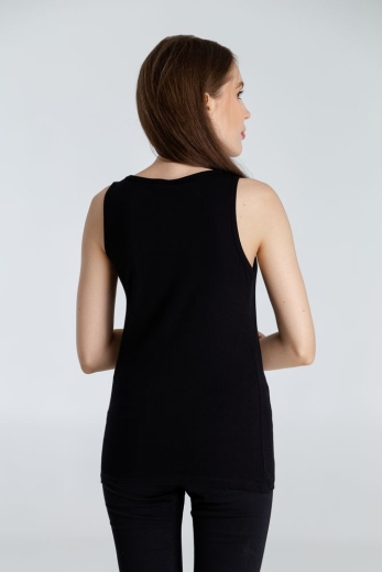 Изображение №6 | Майка женская Vibrance, черная, размер S